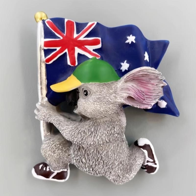 Autocollants Frigo Australie Souvenirs de Voyage Phillip Island Perroquet Kangourou Koala Aimants Frigo Décoration Maison Cadeaux de Mariage