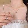 Exquisite Ring Pendant Necklace Summer Sense Niche Light Luxury Collarbone Chain Super Fairy Neck Chain Tide