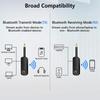 Bluetooth 5.3 Audio Receiver Transmitter 3.5MM AUX Hifi Stereo Music Wireless Adapter with Mic for PC TV Car Speakers Headphone