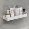 Bathroom Shower Storage Rack Shelf White All-match Convenient Perforation-free Wall Hanging Simple and Good-looking