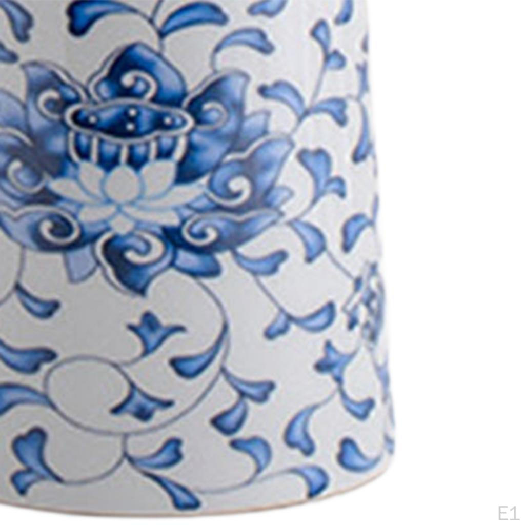Blue and White Ceramic Vase Decorative Home Decor Flower Arrangement for