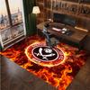 Sheffield United Football Print Crystal Velvet Rug, Comfortable Water Absorbent Non Slip Indoor Floor Carpet