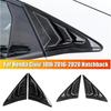 For Honda Civic 10th 2016- Hatchback ABS Plastic Rear Window Quarter Louver Cover Side Vent Trim Car Adhesive Accessories