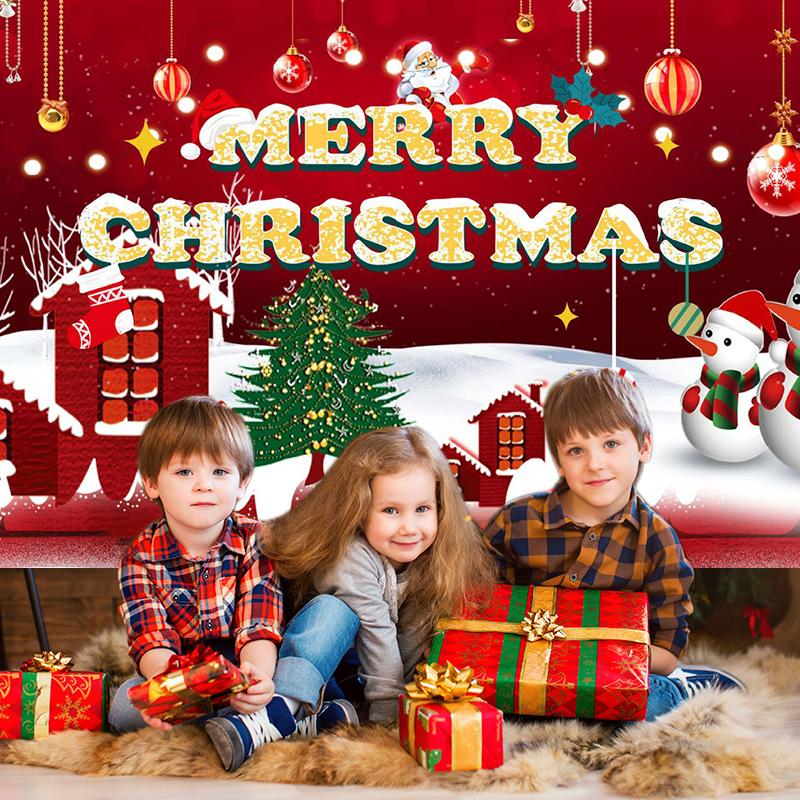 Kellemes Karácsonyi Háttér Díszek Otthonra Karácsonyi Díszek Zászló Navidad Noel Natal Ajándékok Új Évi Fotó Háttér