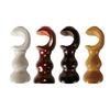 Nagy teherbírású Fa Függönykarnis Tartók Semleges Fa Színű Függönytartók Pár Kerek Alapú Designs Konzolok 28mm-es Rúdhoz