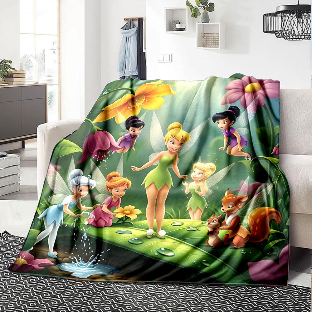 1pz Coperta in Flanella Amici delle Fate del Bosco, Coperta Morbida Calda in Peluche per Casa Camera da Letto Letto Divano Copertura Campeggio Picnic regalo Y7243