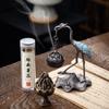 Crane Lotus Small Incense Burner Home Hanging Alloy Incense Burner Small Xiangyun Disk Incense Home Decorative Ornaments