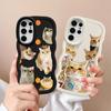 Cute Cat Case for Samsung Galaxy S24 S22 Ultra S21 S25 S23 Plus S20 FE A25 A26 Soft Phone Cover A36 A35 A24 A34 A55 A54