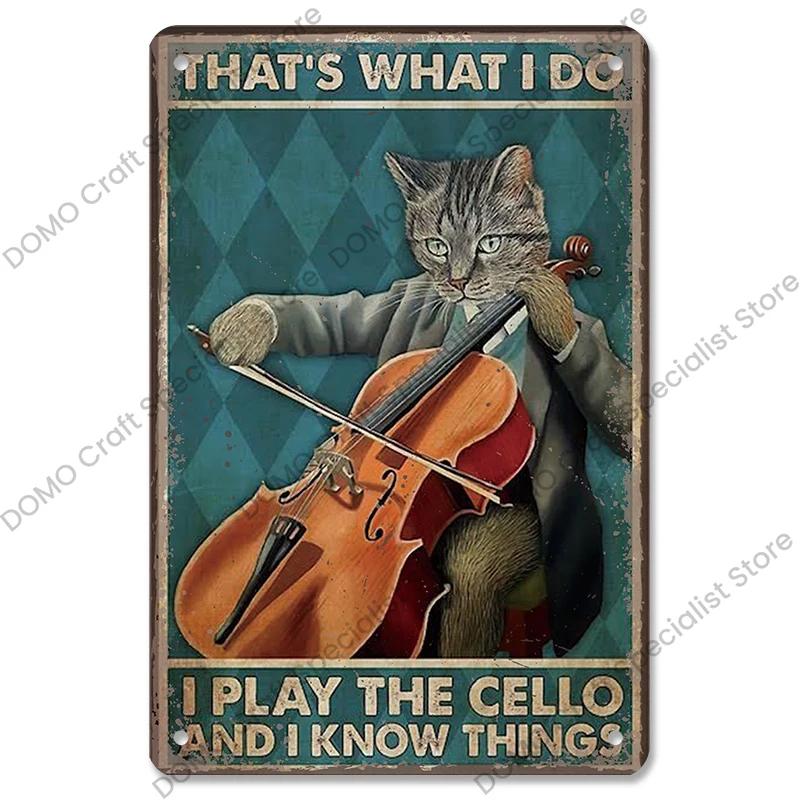 Retro muzikos metaliniai skardos ženklai - Idealiai tinka muzikos vakarėliui! Ypatumai: CD, Radijas, Gitara. Dekoracija barui, klubui, svetainei.