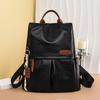 PU Backpack Women Commuter Large Capacity Travel Backpack Student Schoolbag