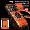 KEYSION Magnetic Phone Case for Xiaomi POCO M8 5G M8 Pro 5G Slide Camera Protection Upright Kickstand Ring Shockproof Back Cover