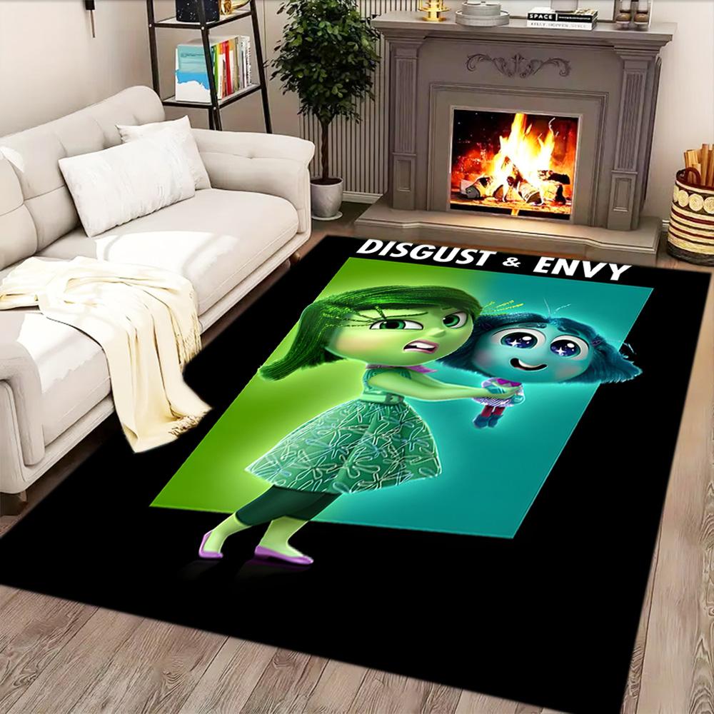 Tapis Aventure des Émotions Inside Out pour Salon, Chambre à Coucher, Bureau, Décoration de Couloir, Parfait pour la Décoration de la Maison ou les Cadeaux de Fête