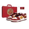 Dunk Heaven's Perfect Match Leather Lightweight Breathable Low Top Skateboard Shoes Unisex Red HJ7673-001(SBOX)