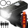 Bicycle Light Led Usb Front + Rear Rechargeable