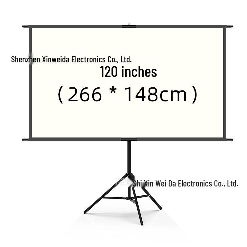 Portable Wall-Mountable Anti-Light Projector Screen for Indoor/Outdoor Use