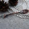 Vintage Flower Carving Tea Coffee Dessert Spoon Long Crystal Handle Dinnerware