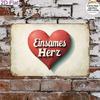 Valentine's Day Retro Metal Decorative Painting for Couples Bedroom Living Room Cafe Bar Restaurant