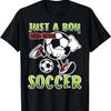 Just A Boy Who Loves Soccer Quote for Soccer Player T-Shirt