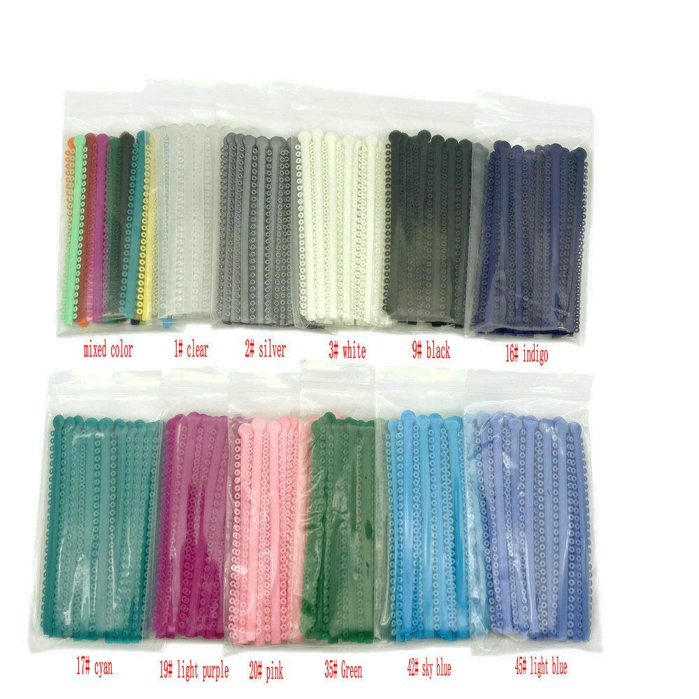 1000PCS/20Sticks Dental Orthodontic Elastic Ligature Ties Bands for Brackets Braces 1 Pack Ligature Tie
