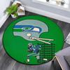 Seattle Seahawks Players pattern round rug,Carpet Rug for Living Room Bedroom Playroom ,Non-slip Floor Mat,Holiday Gifts and Birthday Gifts.