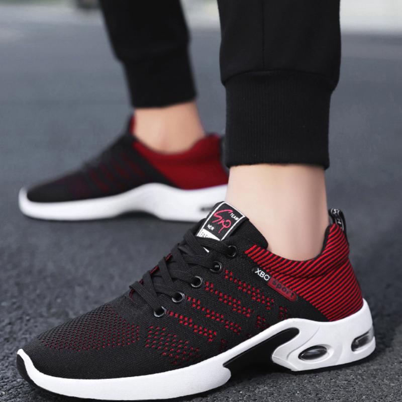New Trendy Breathable Lace-up Running Shoes Lightweight Casual Men's Soft-soled Sports Shoes
