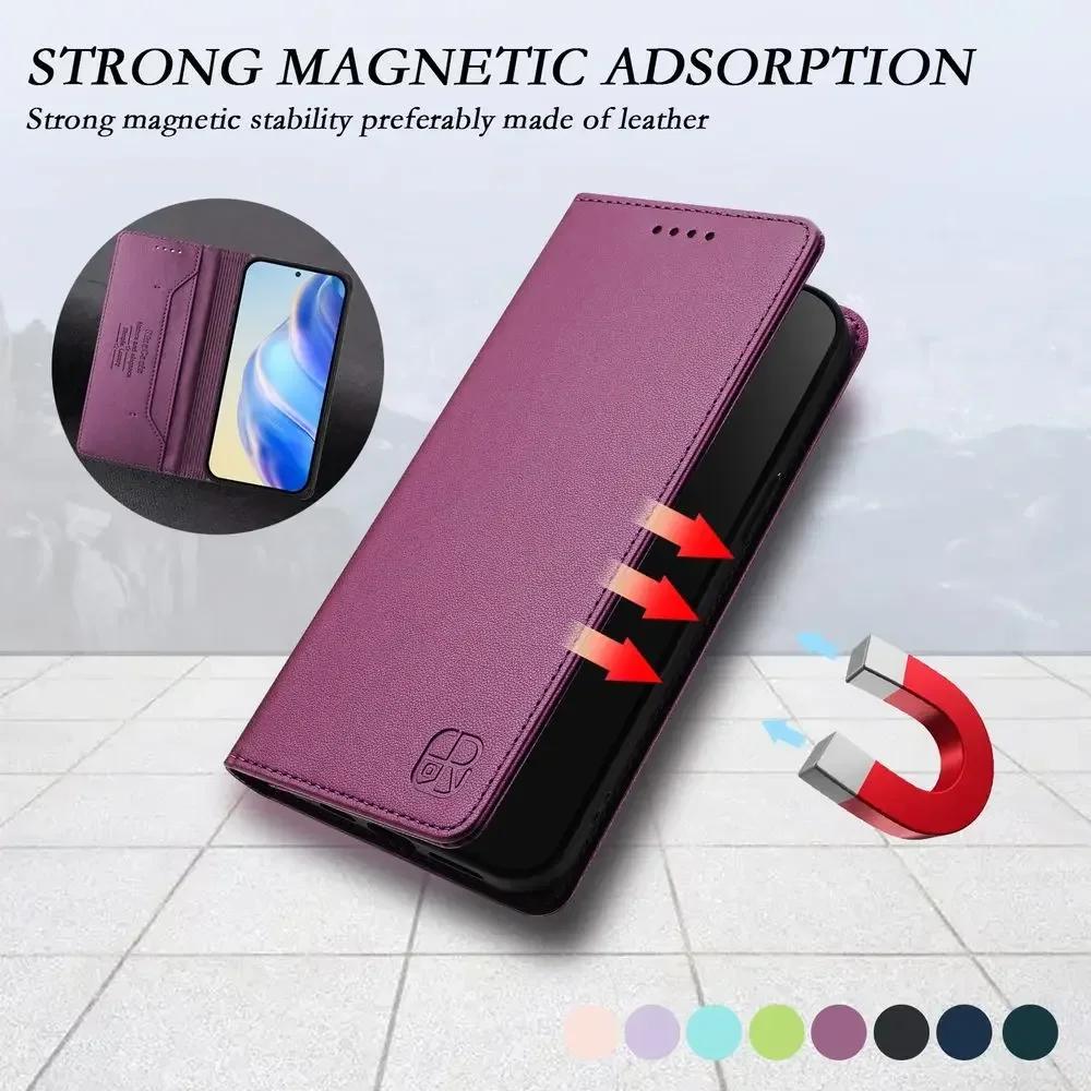 Wallet With Card Slot Kickstand Magnetic Flip Leather Case For Huawei Nova 13 Pro 12S 12i 9 9se 8i 5T Y90 Y70 Plus 4G
