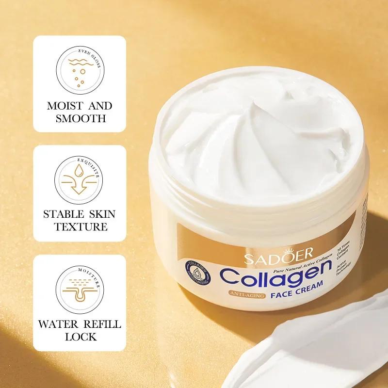SADOER Collagen Firming Face Cream Sknicare Moisturizing Hydrating Face Creams Faical Cream Beauty Face Skin Care Products