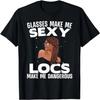 T-shirt Mignon Art Locs Pour Femmes Noires Filles Coiffure Afro Cheveux Locs