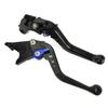 Manetă Frână Ambreiaj Scurtă din Aluminiu HONDA, Reglabilă pe 6 Niveluri, Se potrivește la CB400SF, Rebble 250 / 500, NC700S/X, etc.. H01 Negru (albastru)