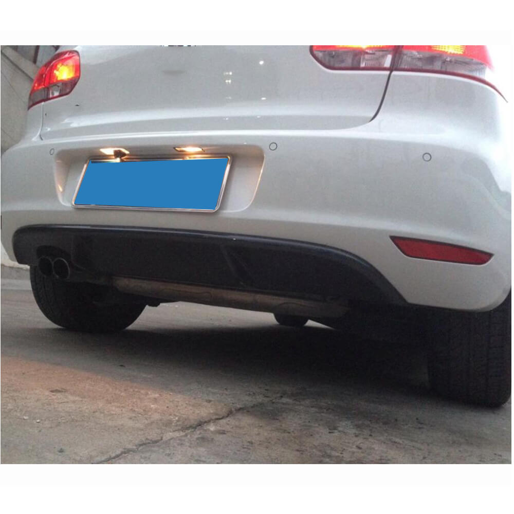 Rear Bumper Diffuser V1 (for Base HB 2010-2013, Carbon) for Volkswagen Golf 6