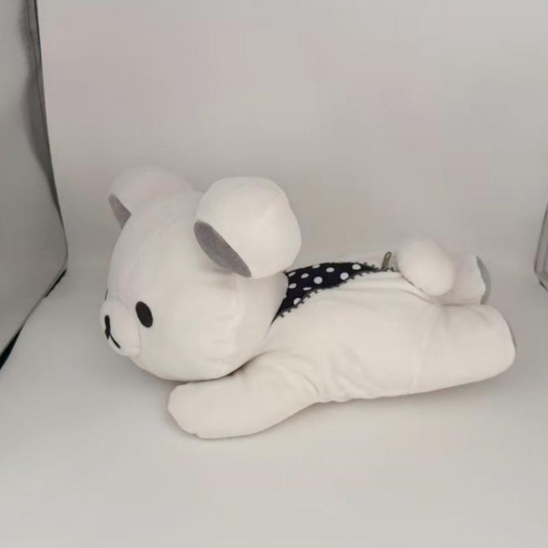 35cm Cute Relaxed Bear Rilakkuma Plush Toy Doll With Gray Ear Accents And Simple Features Perfect For Gifting And Collecting