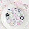 6pcs/set 2.5cm Ins Cute Mini Badge Pin Kawaii Cartoon Sticker Brooch for Journaling Deco Pin DIY Scrapbooking Funny Little Badge