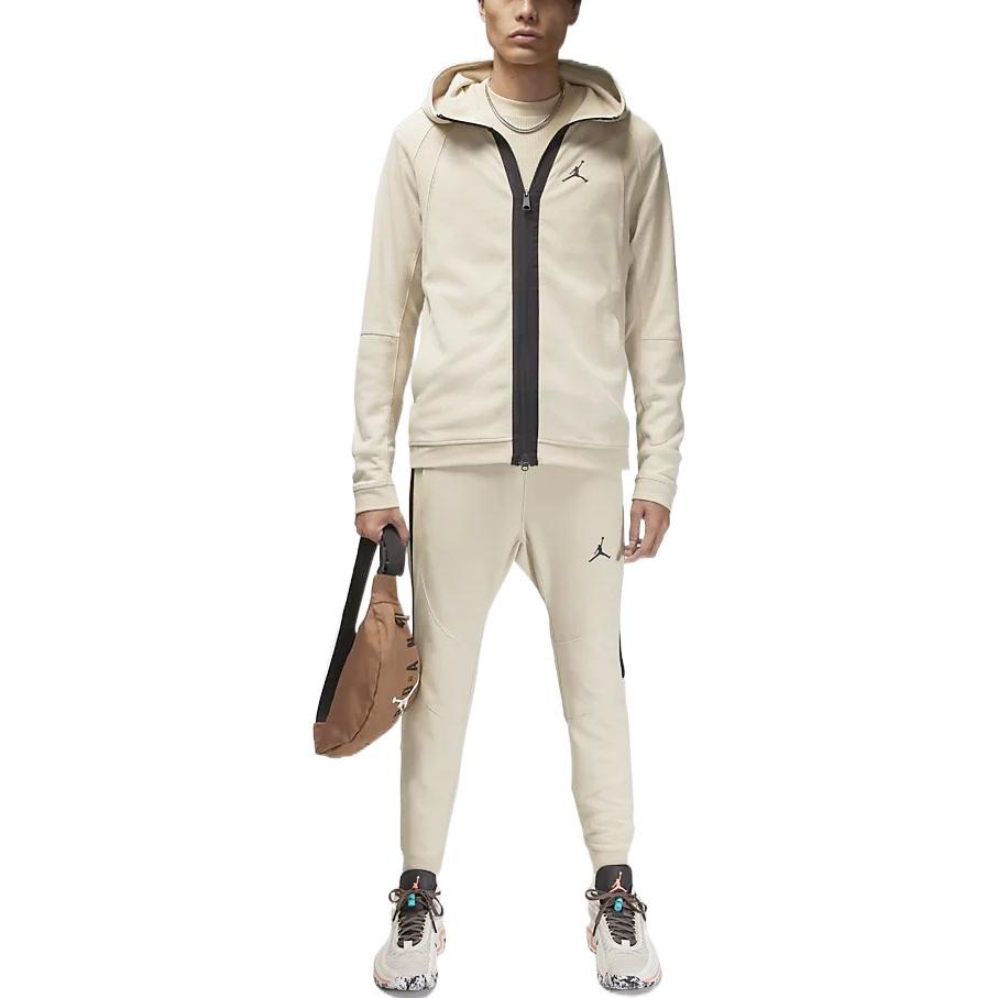 Jordan Kapuzenpullover mit Reißverschluss und Logo-Print mit Schnelltrocknungstechnologie Herren Hoodie Aprikose DQ7324-206