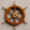 Wooden Ship Wheel Nautical Decor  Maritime Wall Art  Pirate Boat Steering Wheel