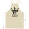 Kitchen Apron - Calie - Queen of the Kitchen - Thick Cotton - French Print