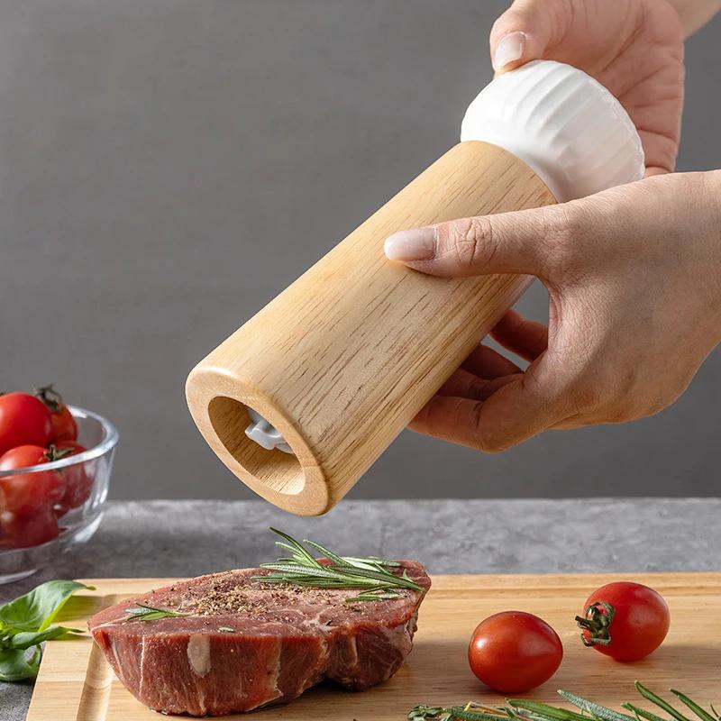 Pepper and Salt Grinder Nordic Style Manual Baysalt Spice Mill Adjustable Roughness Ceramic Core Salt Grinder Kitchen Accesorios