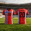 25/26 Norway Jersey HAALAND Summer Men Jersey Sports Training Uniforms Jersey Breathable Quick Drying Fan Jersey Women Jersey