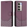 Honeycomb Leather Flip Wallet Case On For Xiaomi Redmi 15 Redmi 15C 4G 5G Card Slots Stand Protect Cover Shell Funda
