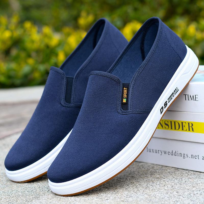 Herenschoenen Lente Casual Instappers Canvas - Ademend, Zachte Zool, Puur Katoen