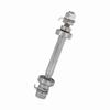 Durable Length 140mm 180mm Bike Wheel Hub Axle 6000 Bearing Sliver Solid Shaft Lever Metal Front Rear Hub Axle Bike Repair