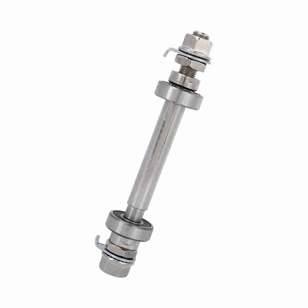 Durable Length 140mm 180mm Bike Wheel Hub Axle 6000 Bearing Sliver Solid Shaft Lever Metal Front Rear Hub Axle Bike Repair