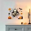 Halloween Wall Stickers, Self Adhesive Vinyl Decals, Waterproof Removable Wall Decals for Halloween Party Home Store Wall Decor