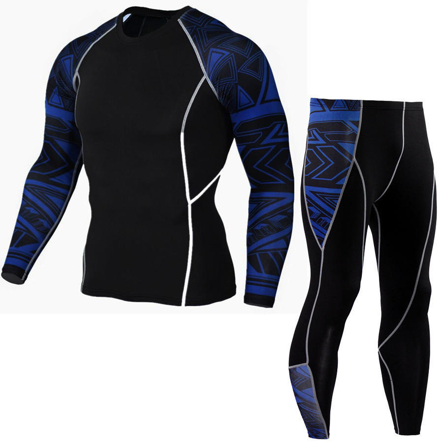 LovelyShoes Winter Thermal Underwear Sets Men Men's Dry Anti-microbial Stretch Quick Thermo Male Warm Long