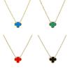 Trendy 13mm Four-Leaf Clover Electroplated Bracelet with Floral Design