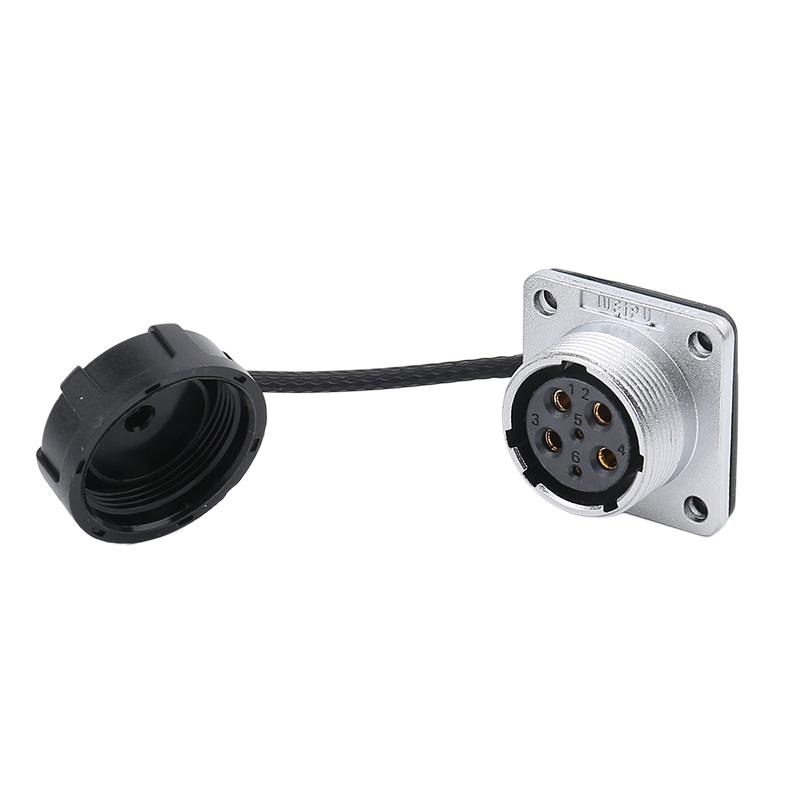 WEIPU WS20 TQ+Z 2 3 4 5 6 7 8 9 12 15Pin Industrial Waterproof Connector AC DC Power Soldering Terminal Wire Electric Connectors