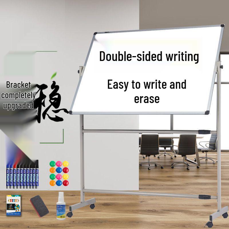 Mobile Magnetic Whiteboard Stand: Large Office, Teaching, and Meeting Writing Display Board
