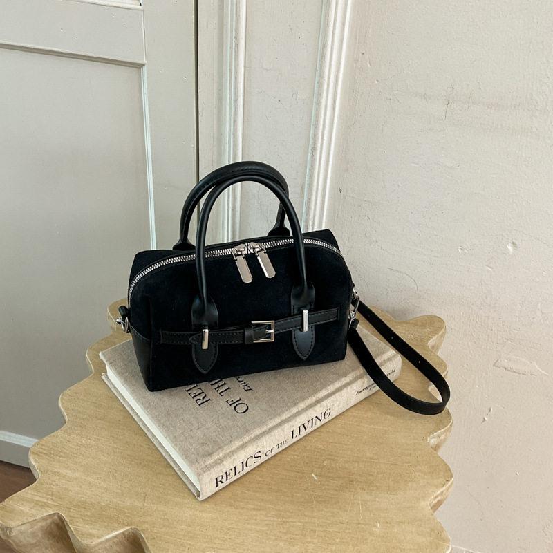 Een Retro en High-end Boston Handtas, Een Enkelschouder Crossbody Tas voor Onderweg