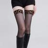 Stockings Leopard Print Summer Explosion Black Splicing Knee High Thigh Anti-slip Thigh High Socks Women's Stockings