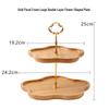 Bamboo & Wood Tiered Snack Tray