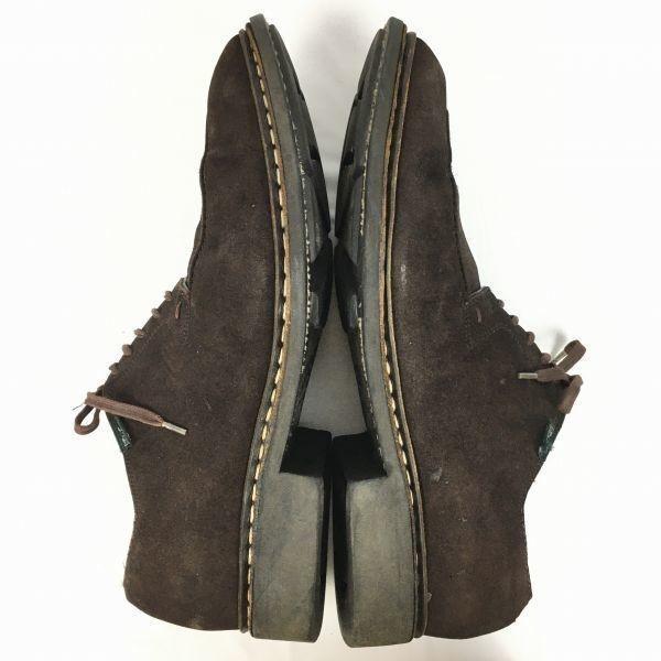 Paraboot CHAMBORD Suede U-Tip Shoes Brown Size 12R Men's(USED)